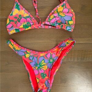 Wild Fable Vibrant Red Bikini Set